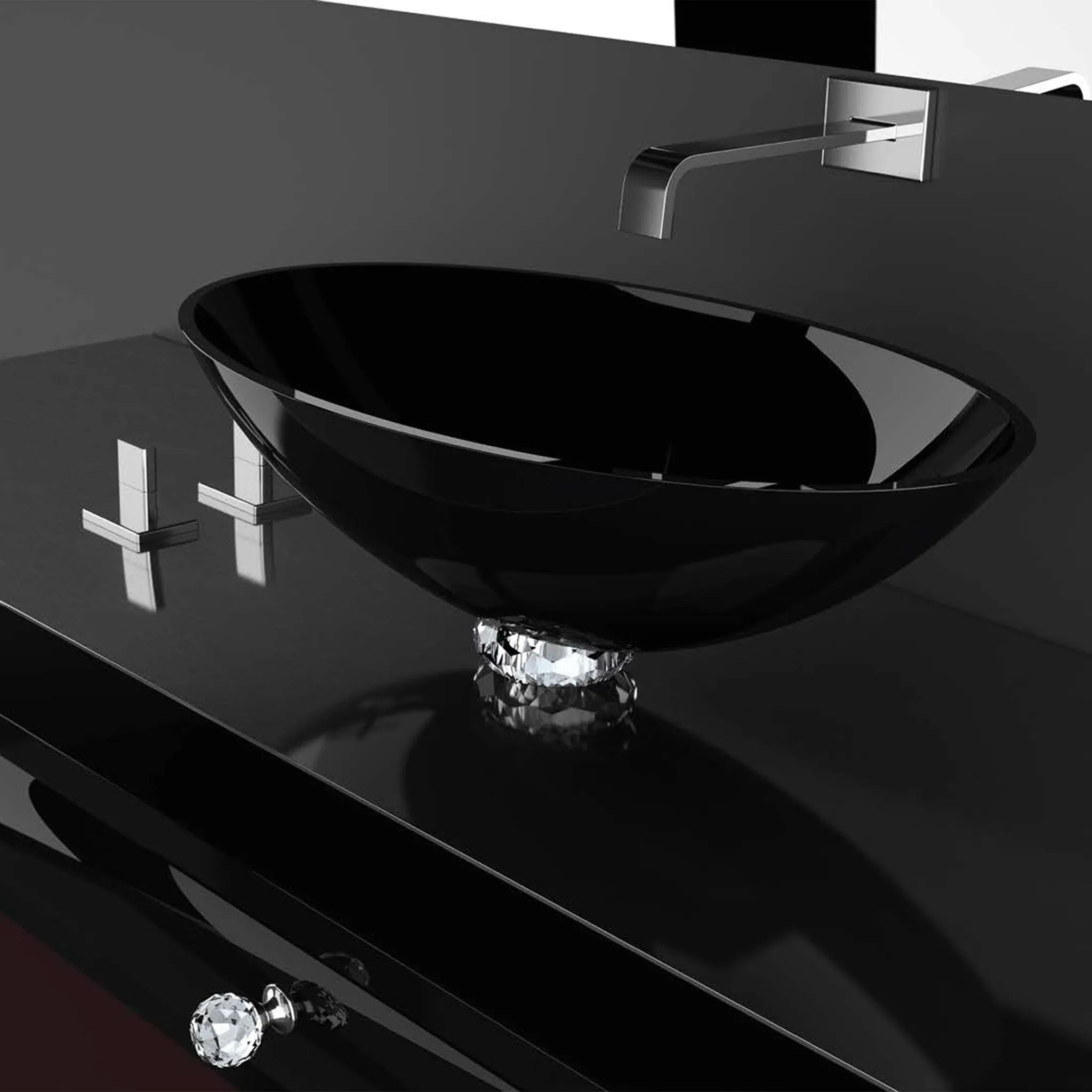 Glass Design Vessel Sink Collier