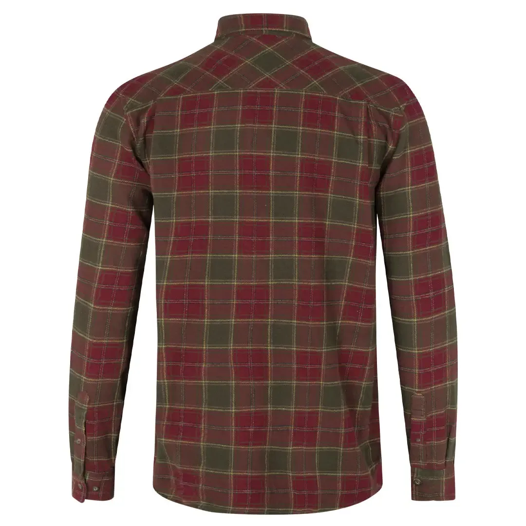 Glen Flannel Shirt - Red Forest Check by Seeland