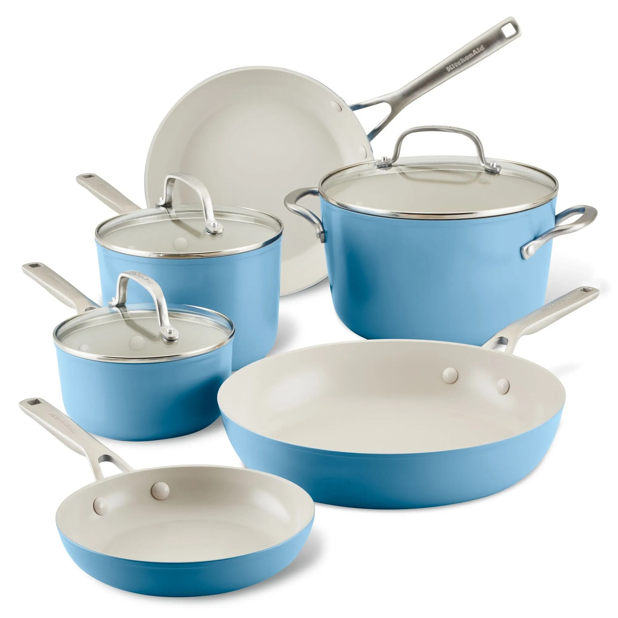 Hard-Anodized Ceramic Nonstick 9-Piece Cookware Set