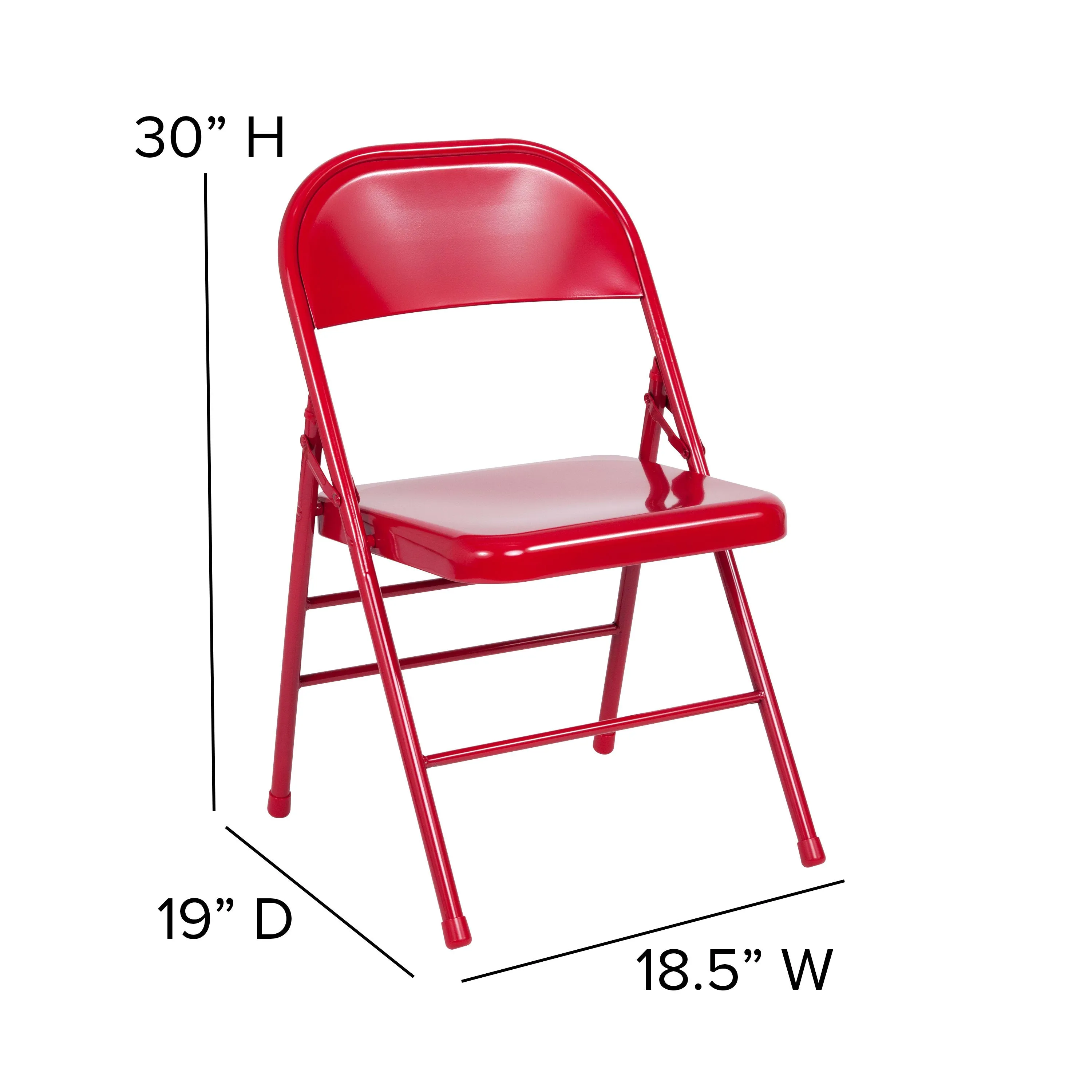 HERCULES Series Triple Braced & Double Hinged Metal Folding Chair