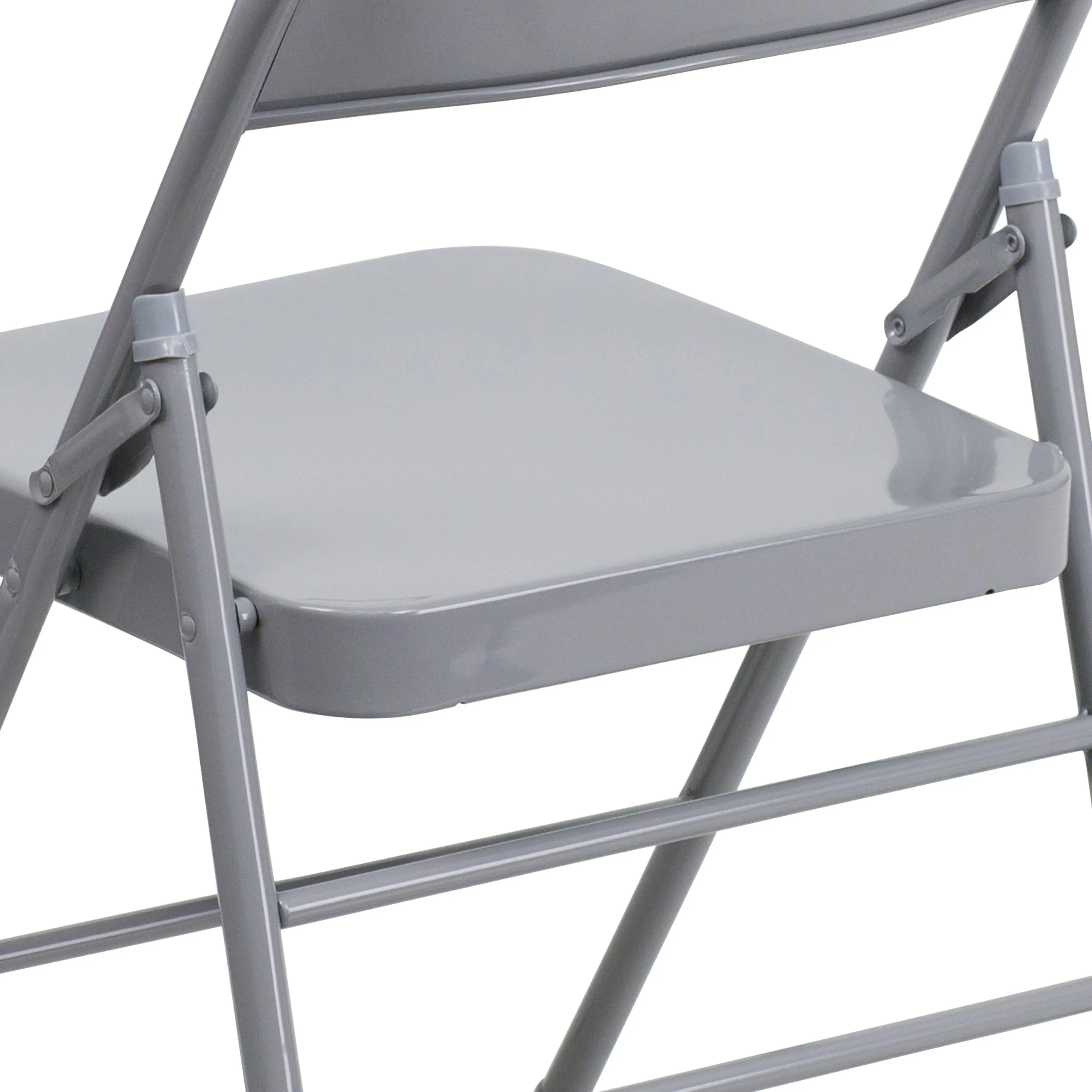 HERCULES Series Triple Braced & Double Hinged Metal Folding Chair