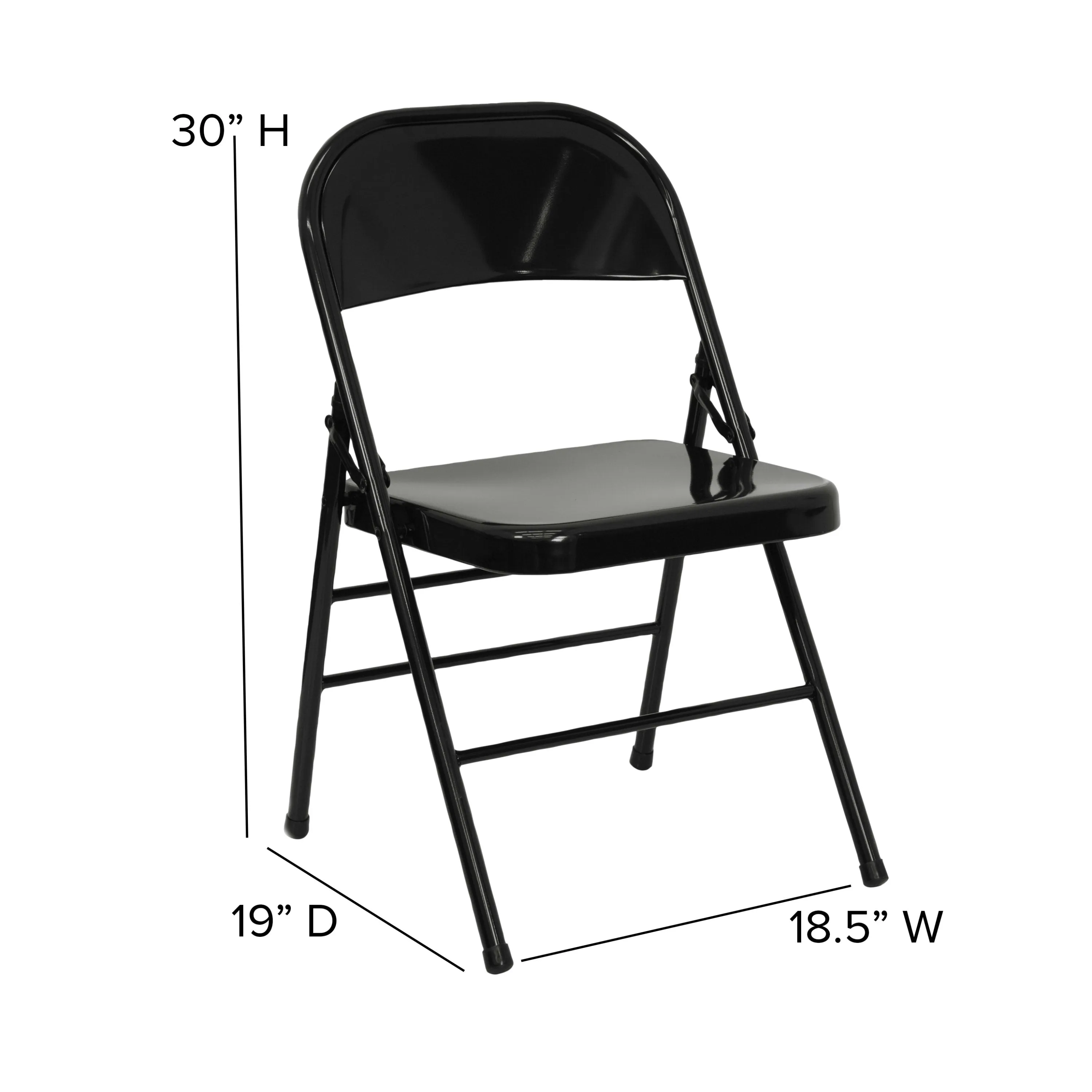 HERCULES Series Triple Braced & Double Hinged Metal Folding Chair