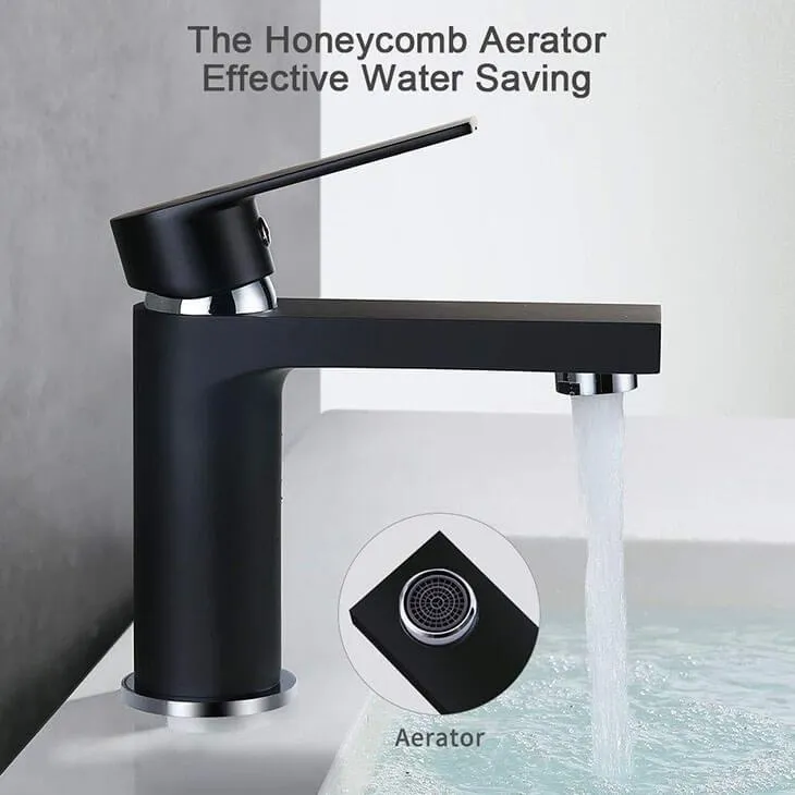 Homelody Black Bathroom Basin Mixer Faucet