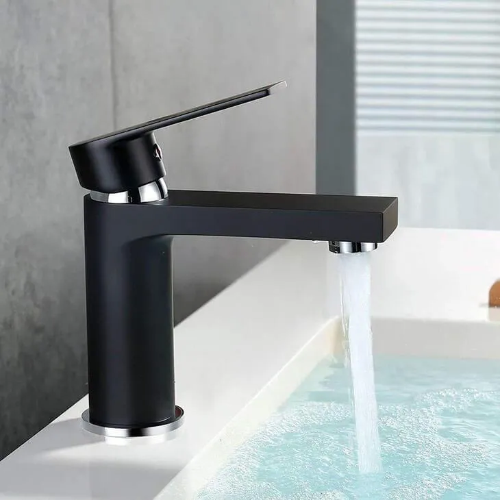 Homelody Black Bathroom Basin Mixer Faucet