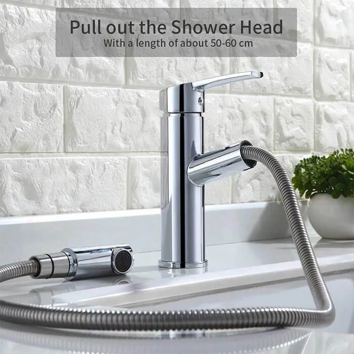 Homelody Brass Chrome-plated single handle Removable Lavatory Washbasin Faucet for Bathroom