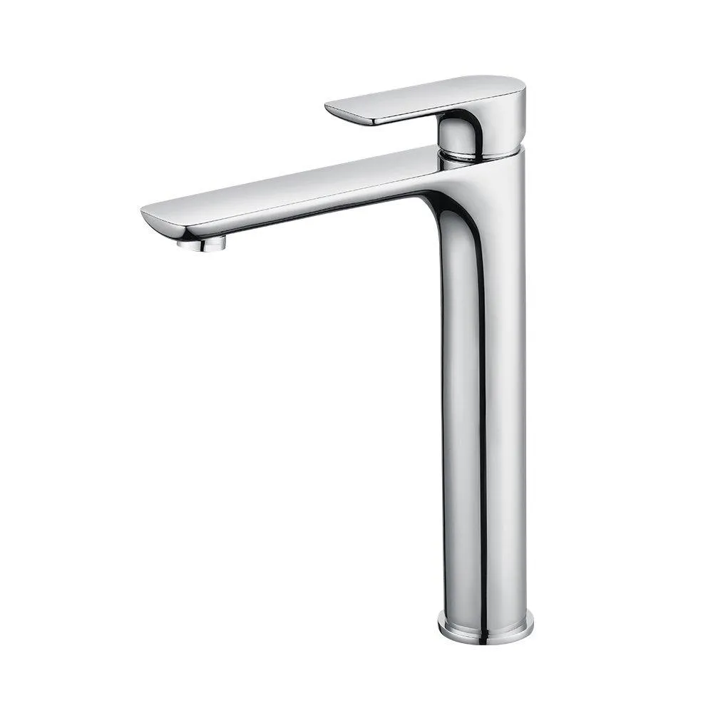 Homelody Chrome Plated high Basin Faucet Brass pull up mixer