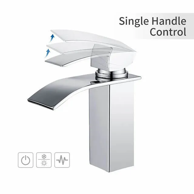 Homelody high end Single-lever waterfall Basin Faucet for Bathroom