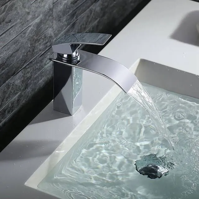 Homelody high end Single-lever waterfall Basin Faucet for Bathroom