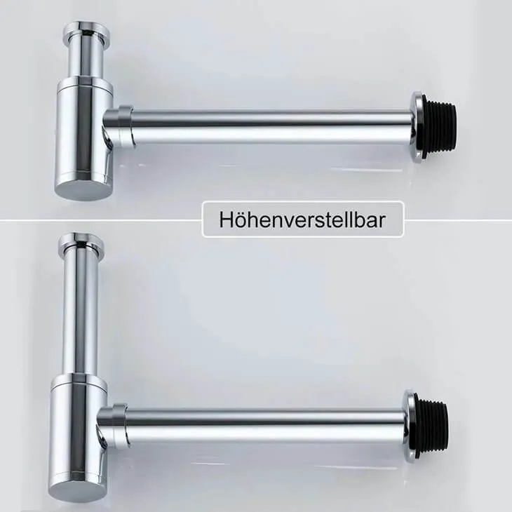 Homelody Stainless Steel Tube Siphon with Odor Trap