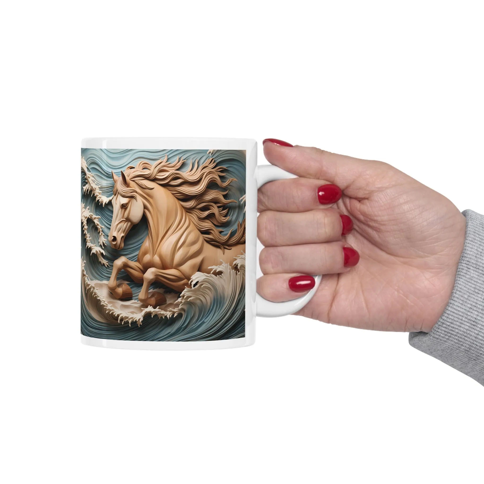 HORSE IN THE SEA 3D MUG - Mugscity - Free Shipping