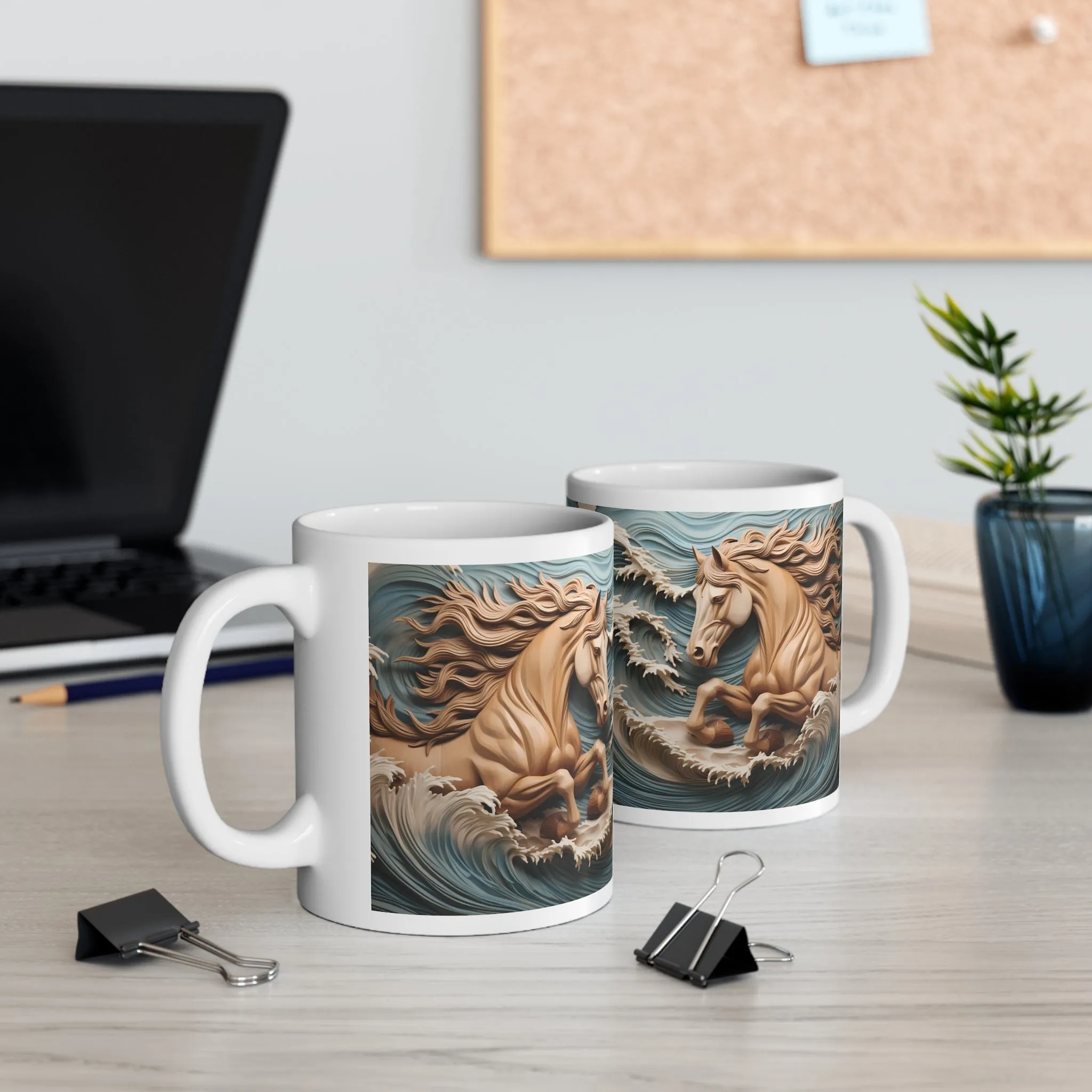 HORSE IN THE SEA 3D MUG - Mugscity - Free Shipping