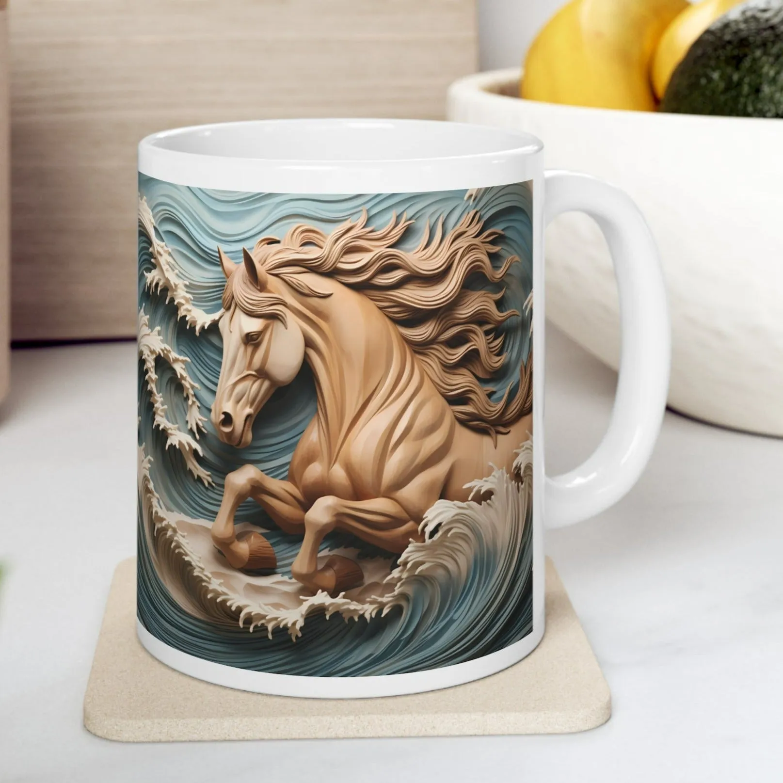 HORSE IN THE SEA 3D MUG - Mugscity - Free Shipping