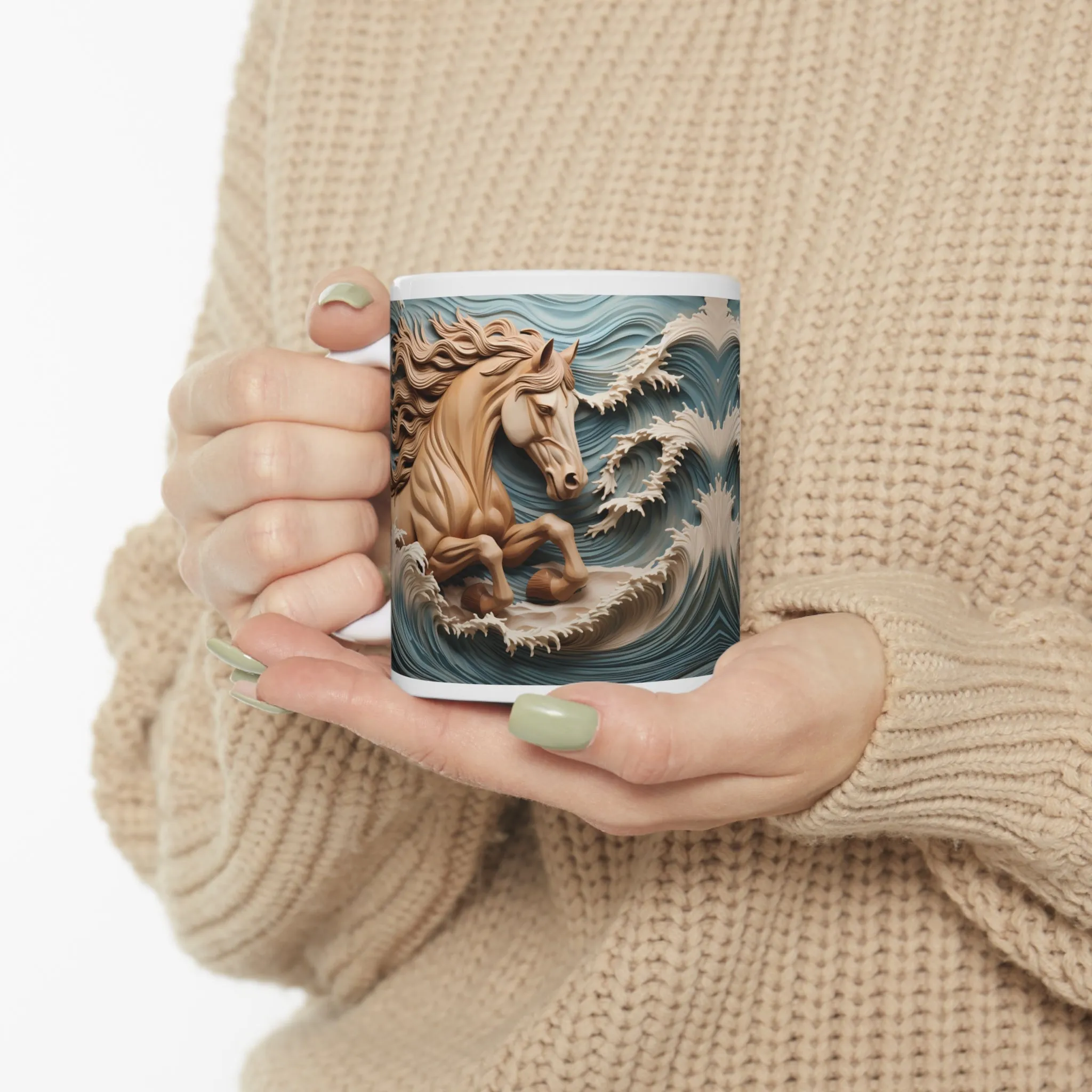 HORSE IN THE SEA 3D MUG - Mugscity - Free Shipping