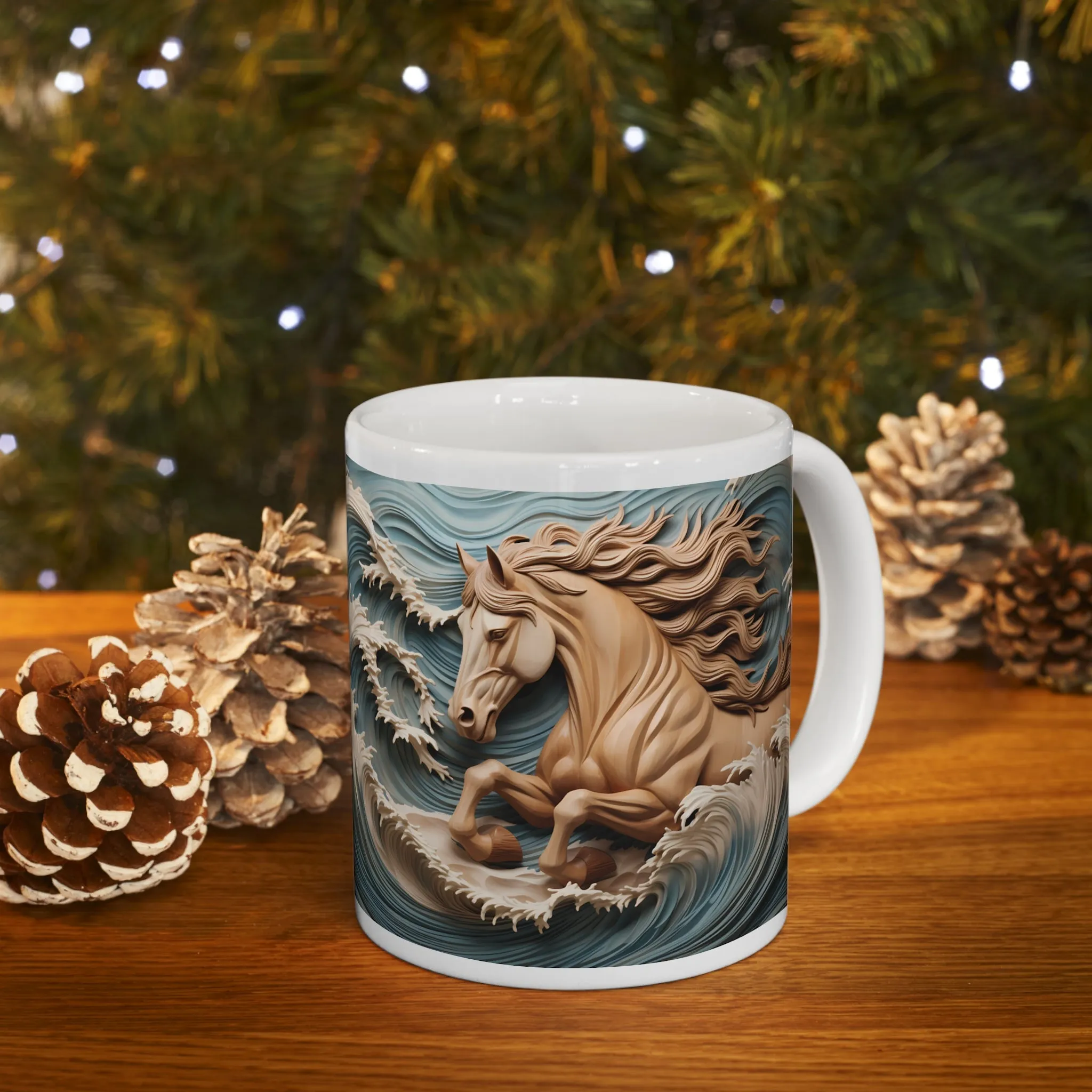 HORSE IN THE SEA 3D MUG - Mugscity - Free Shipping