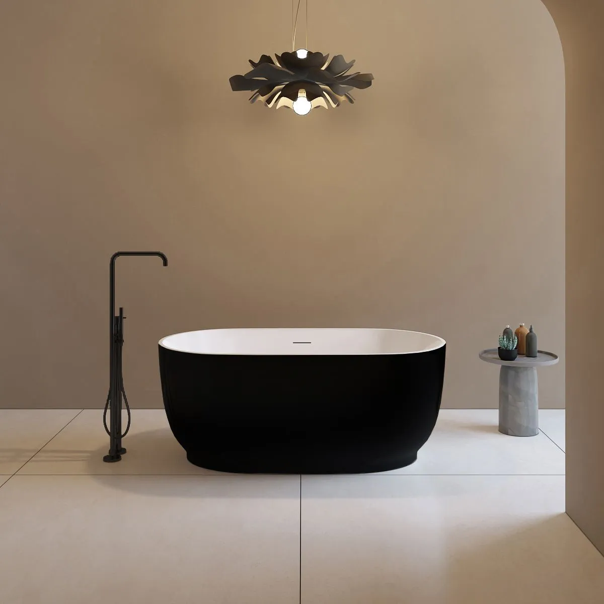 Jorimi-59-BLK Freestanding Bathtub