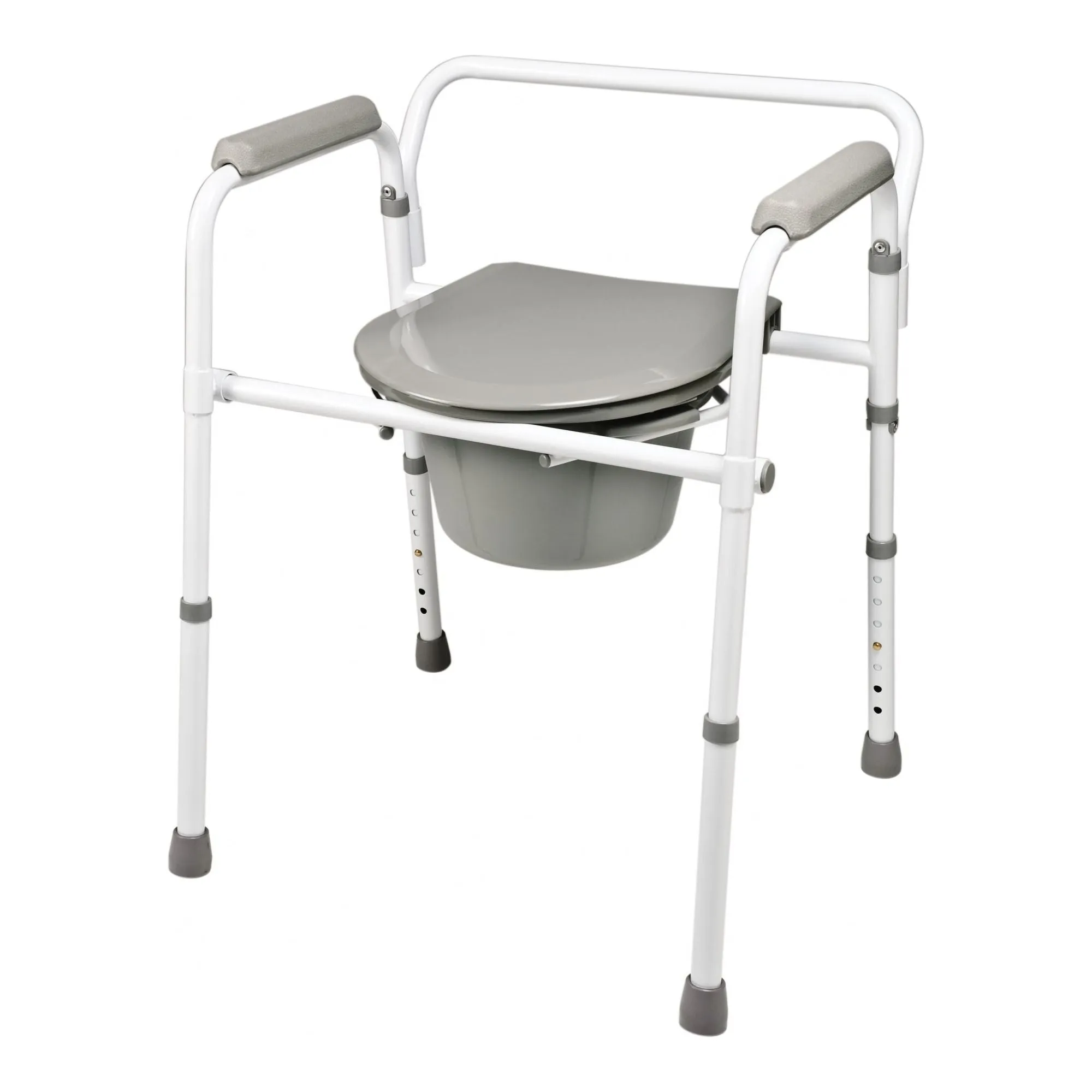 Lumex 3-in-1 Steel Folding Commode