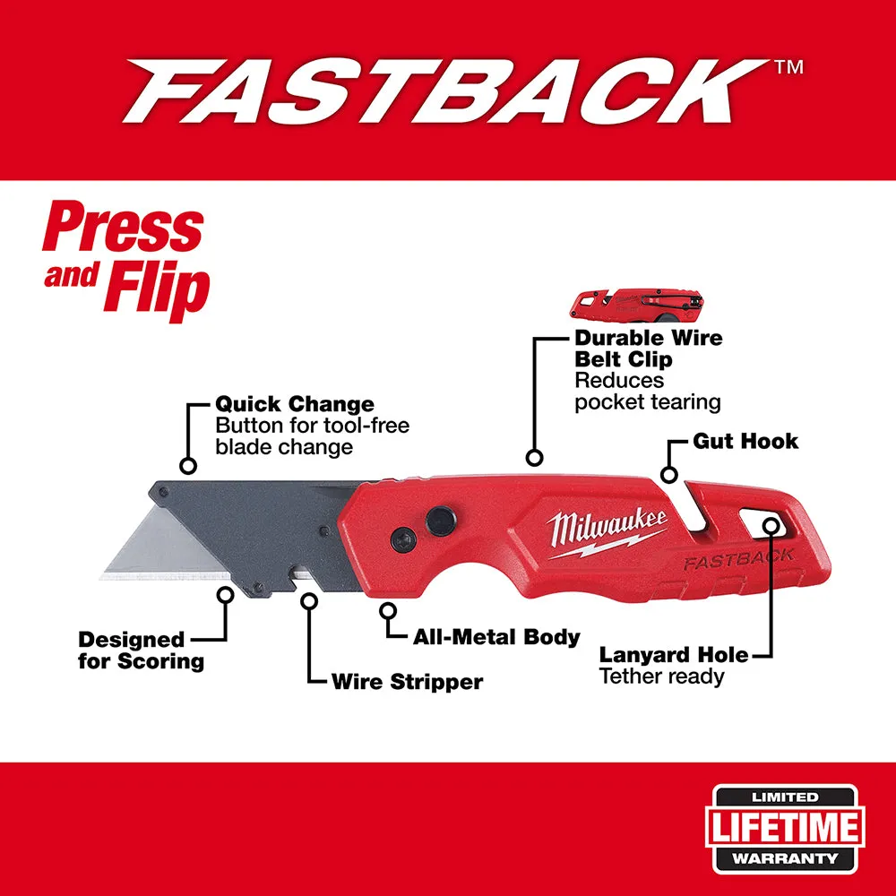 Milwaukee 48-22-1501 FASTBACK™ Folding Utility Knife