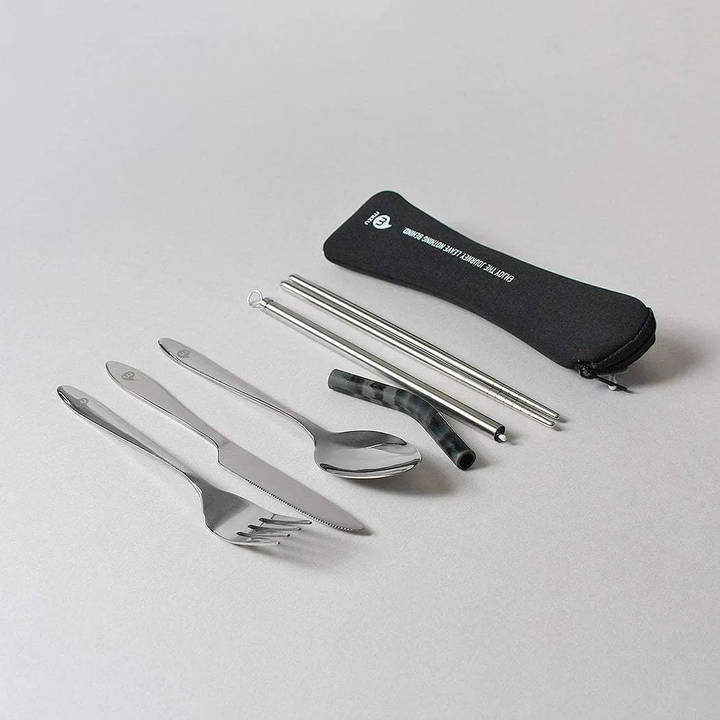 Mizu Cutlery Set With Straw