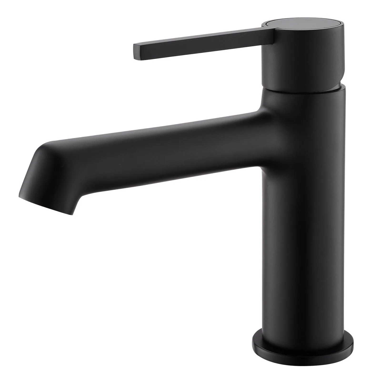 Modern Geometric Sink Faucet with Slim Handle & Extended Spout