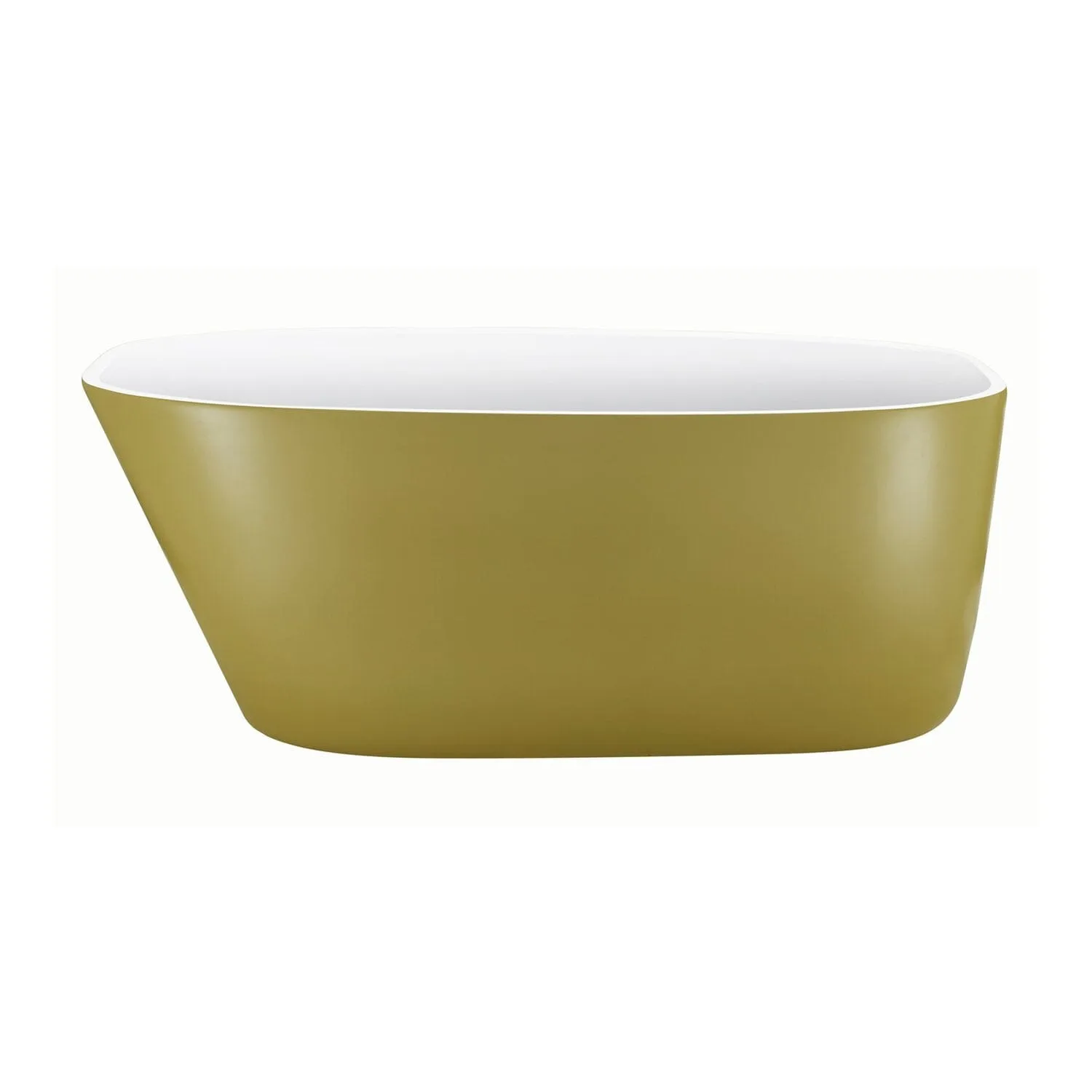 Mokleba 63" Acrylic End Drain Freestanding Tub with Pop-up Drain