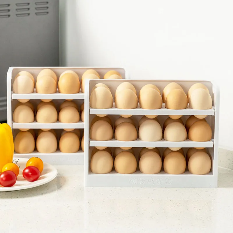 Multi-Layer Practical Egg Fridge Organizer Box