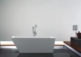 Obliquo- 67" Composite Acrylic Free Standing Bathtub