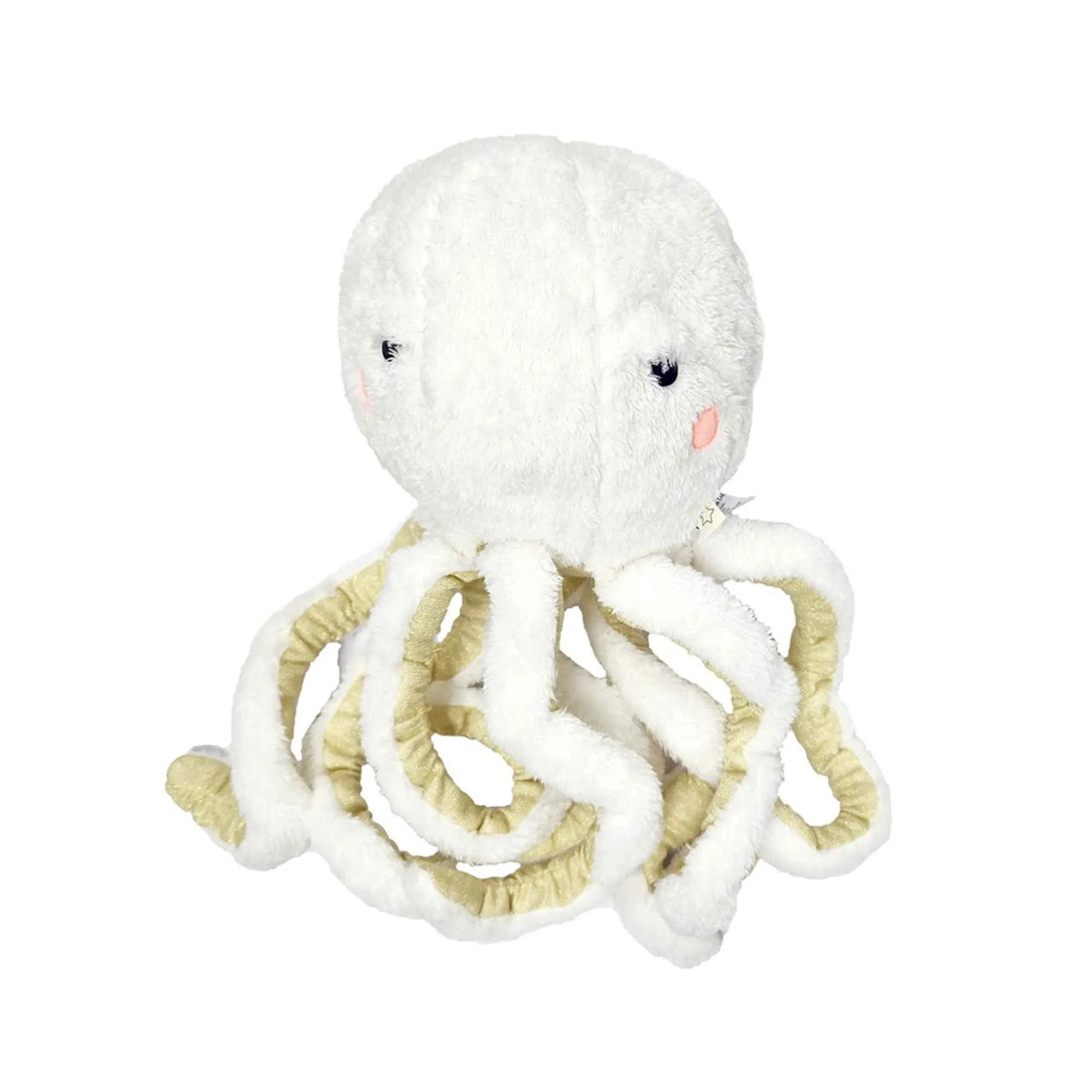 Off White Fur Octopus Toy