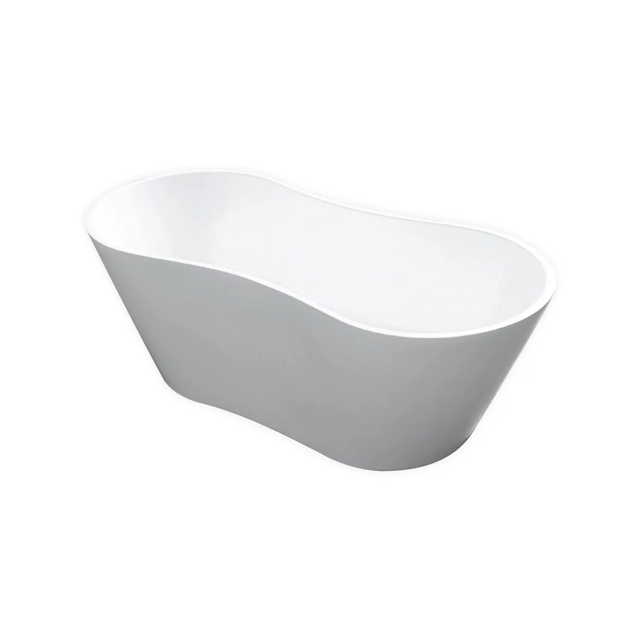 Onde- 66" Composite Acrylic Free Standing Bathtub