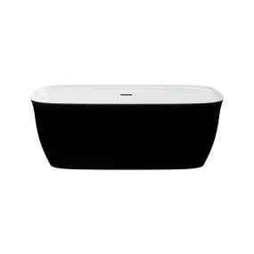 Panya-63-BLK Freestanding Bathtub