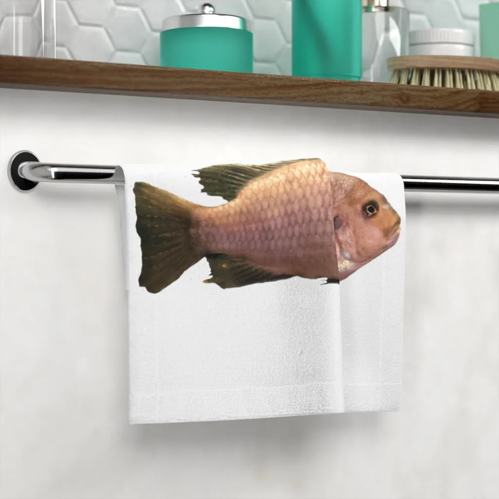 Peach Fish Face Towel