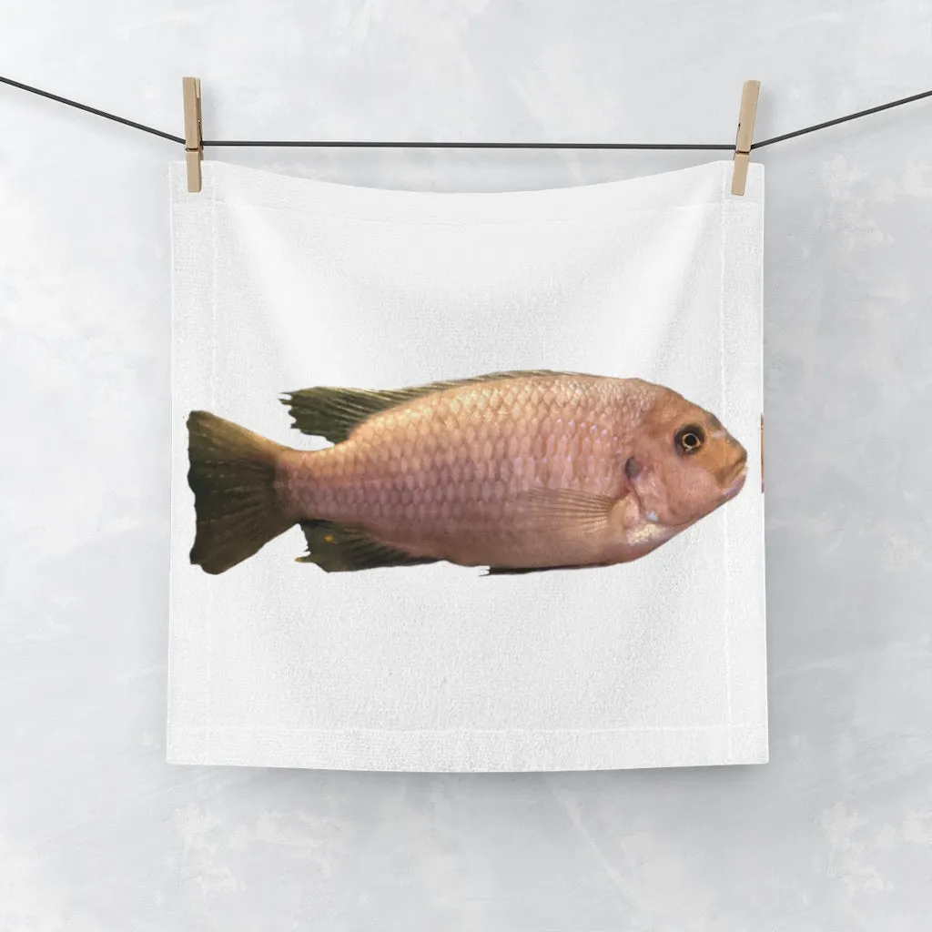 Peach Fish Face Towel