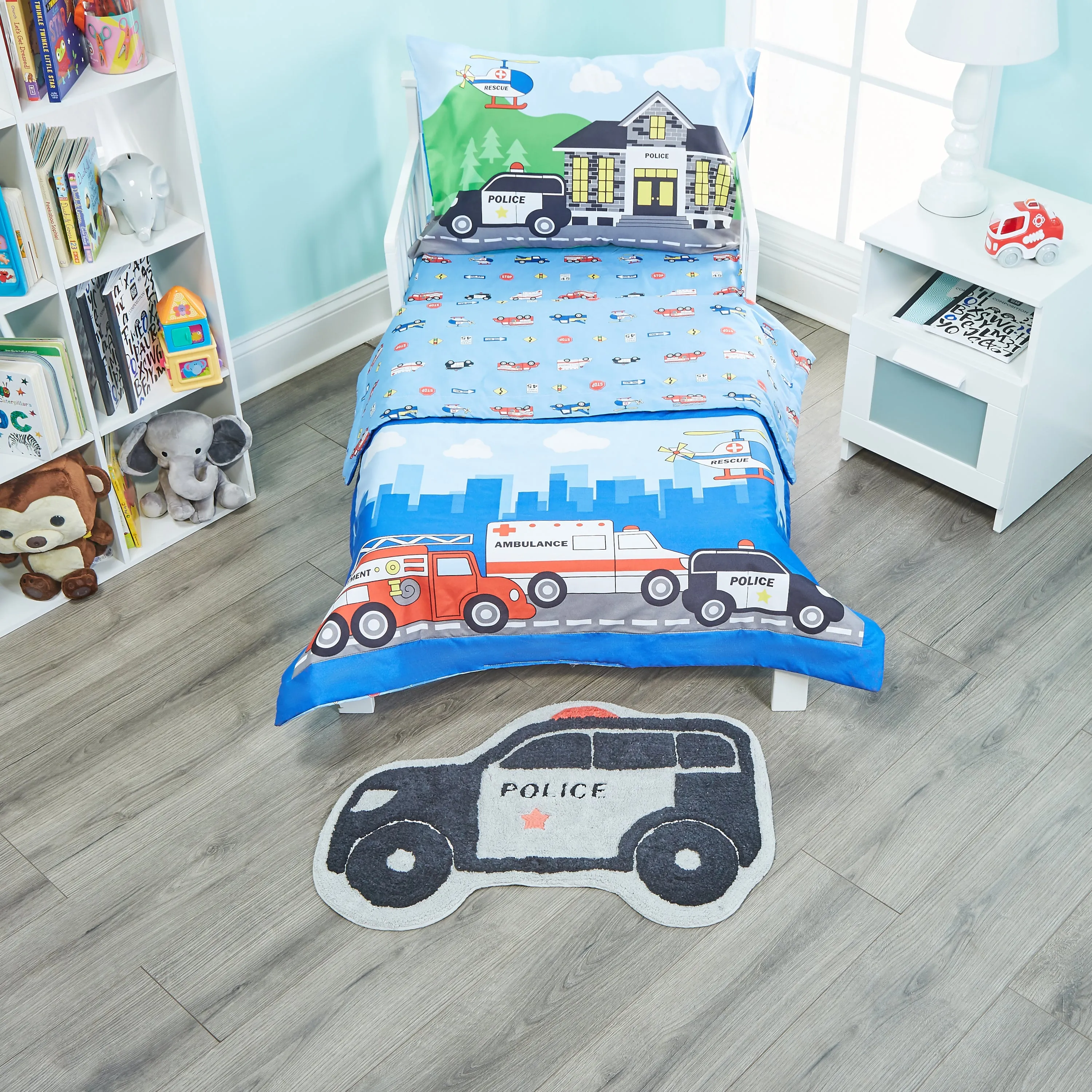 Police Car Bedroom or Bathroom Rug - 30x20 in