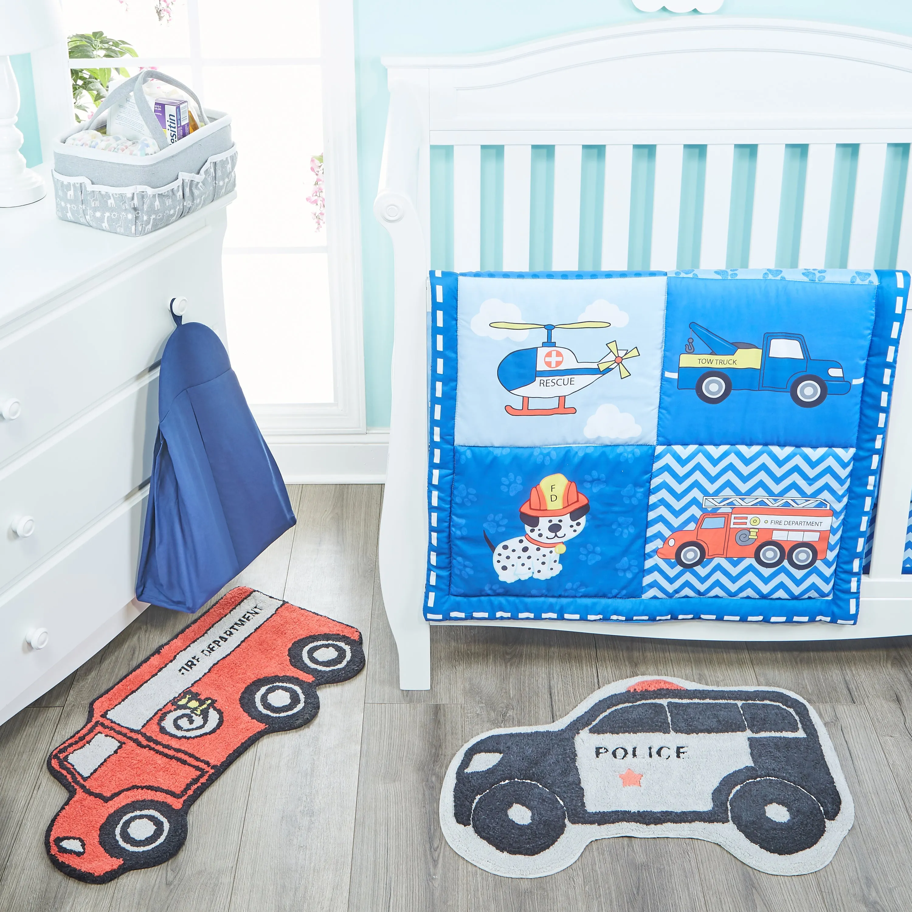 Police Car Bedroom or Bathroom Rug - 30x20 in