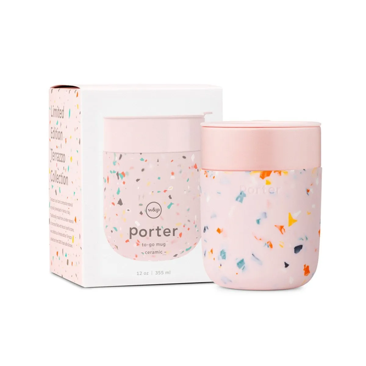 Porter Terrazzo Ceramic Mug Blush 355ml