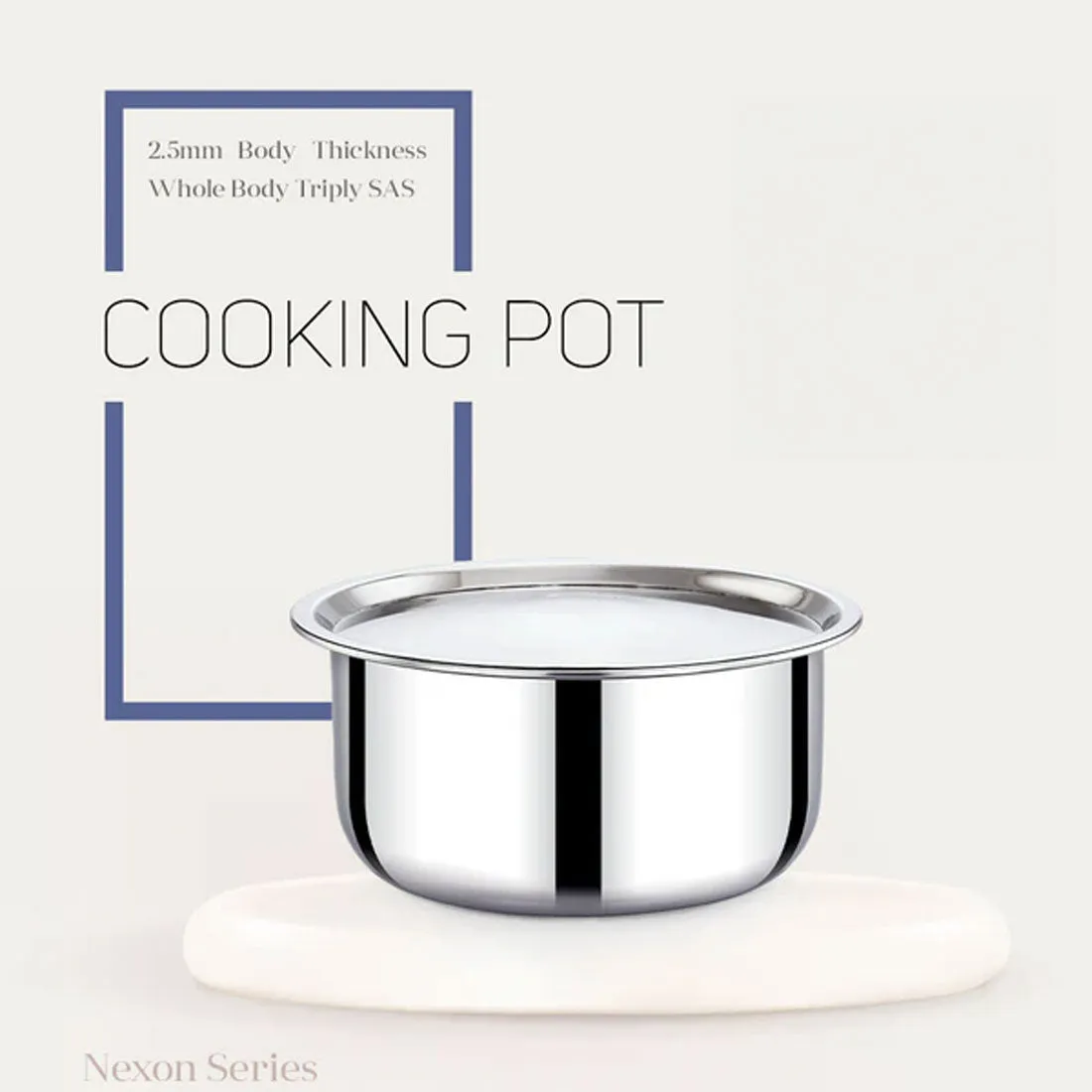 Praylady Nexon Triply Cooking Pot with Lid