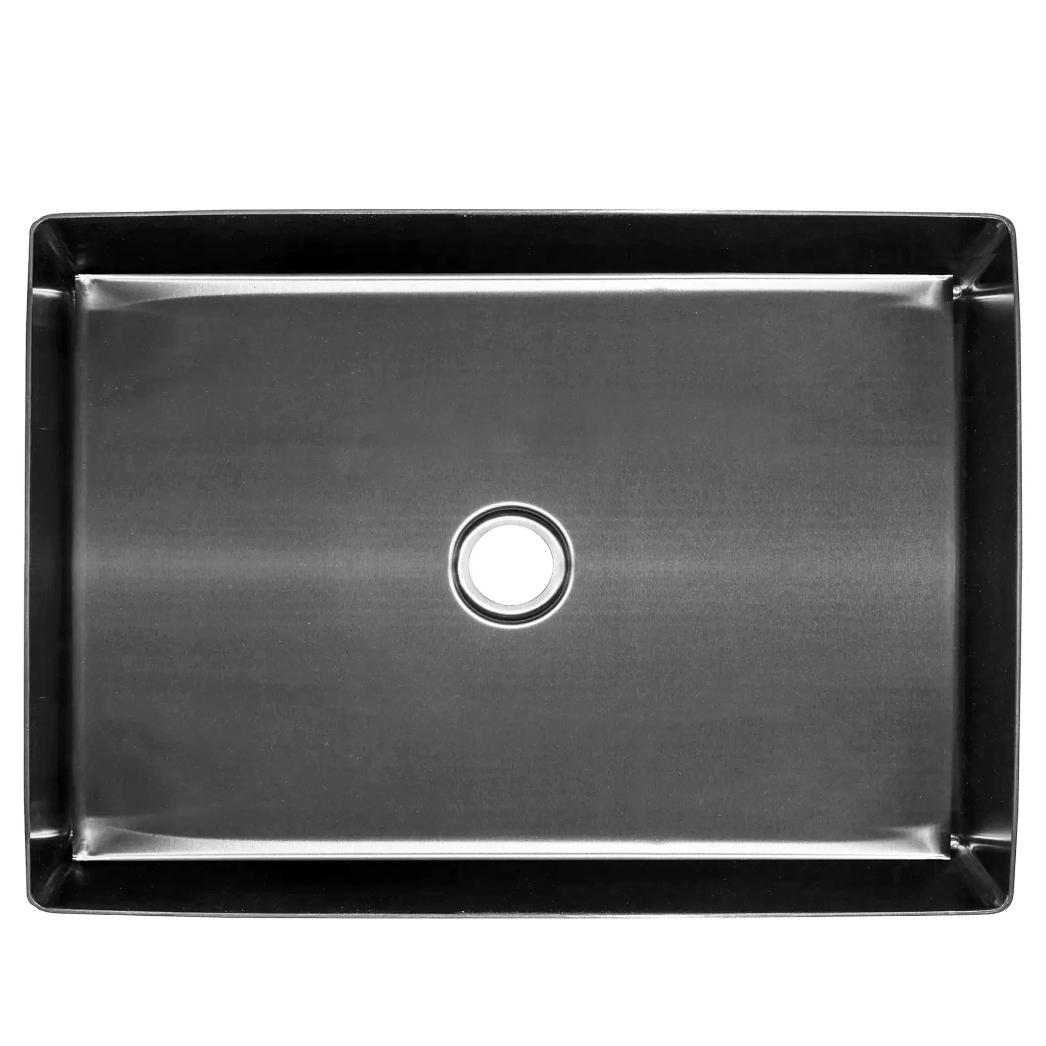 Rectangular Stainless Steel Vessel Bathroom Sink in Gunmetal Black NSRV-023GM