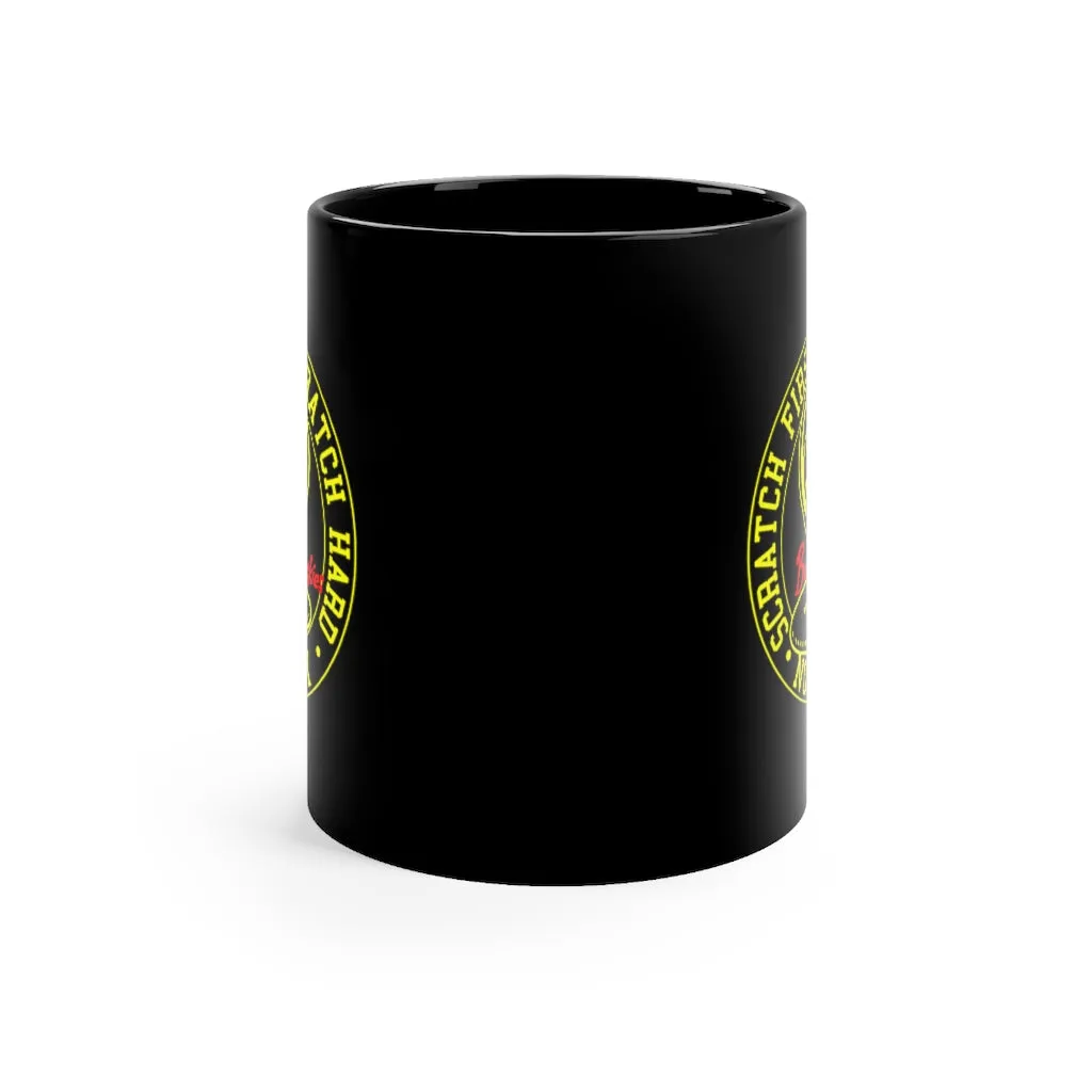 Scratch First Scratch Hard Black mug