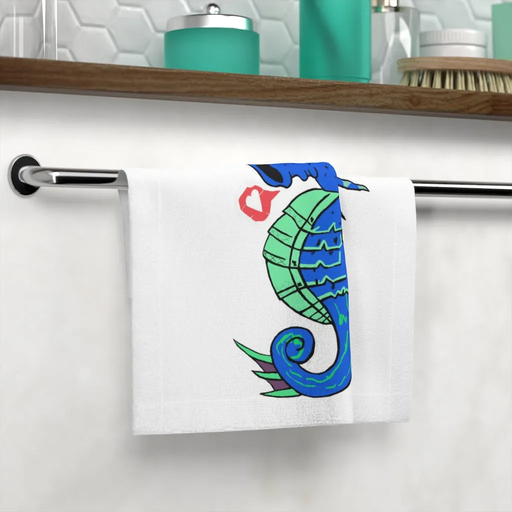 Scribblers the Seahorse Face Towel