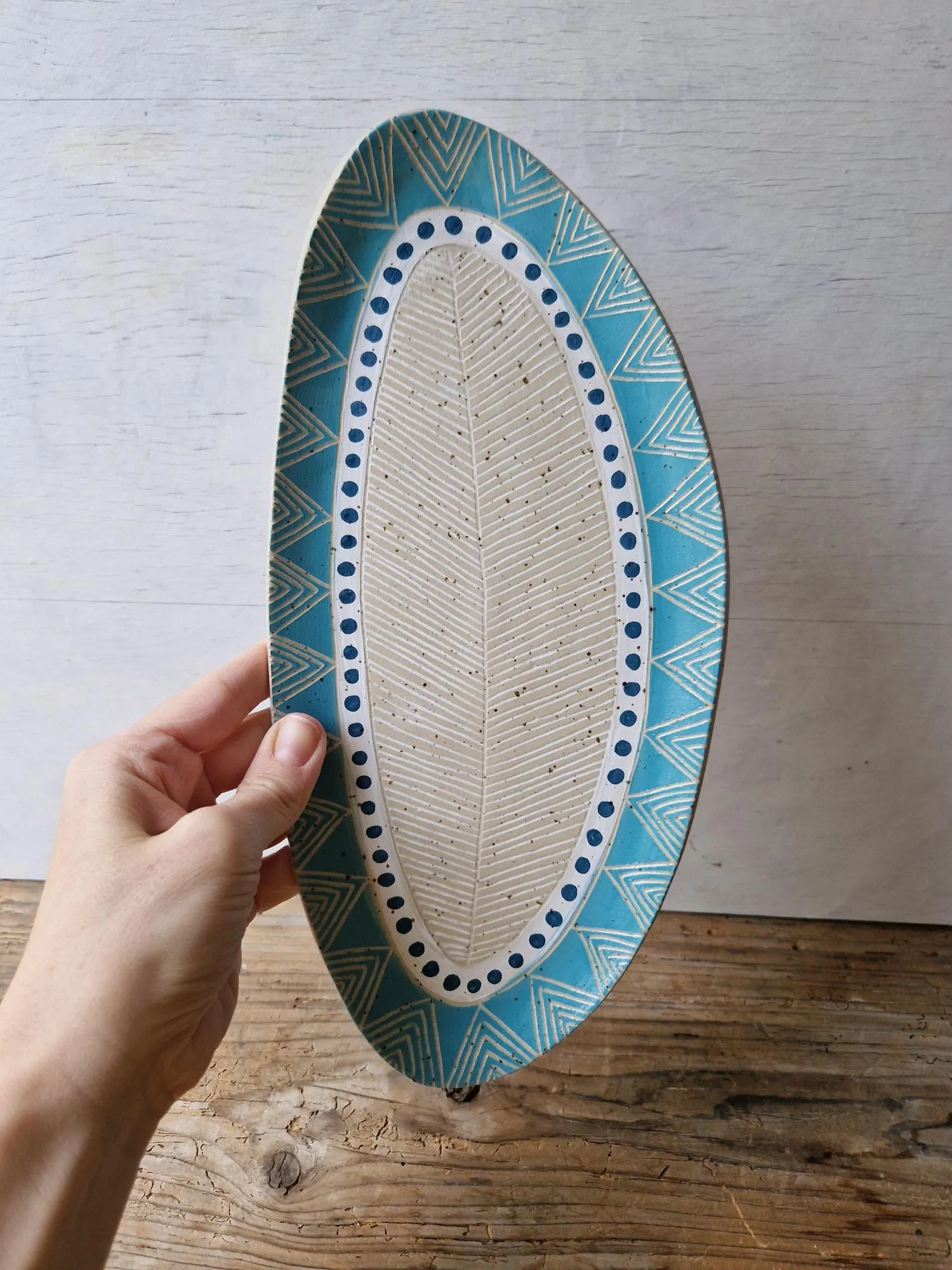 Sgraffito serving platter No. 2