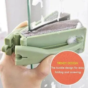 Simple Folding Wiper Hand Brush Sponge with Handle