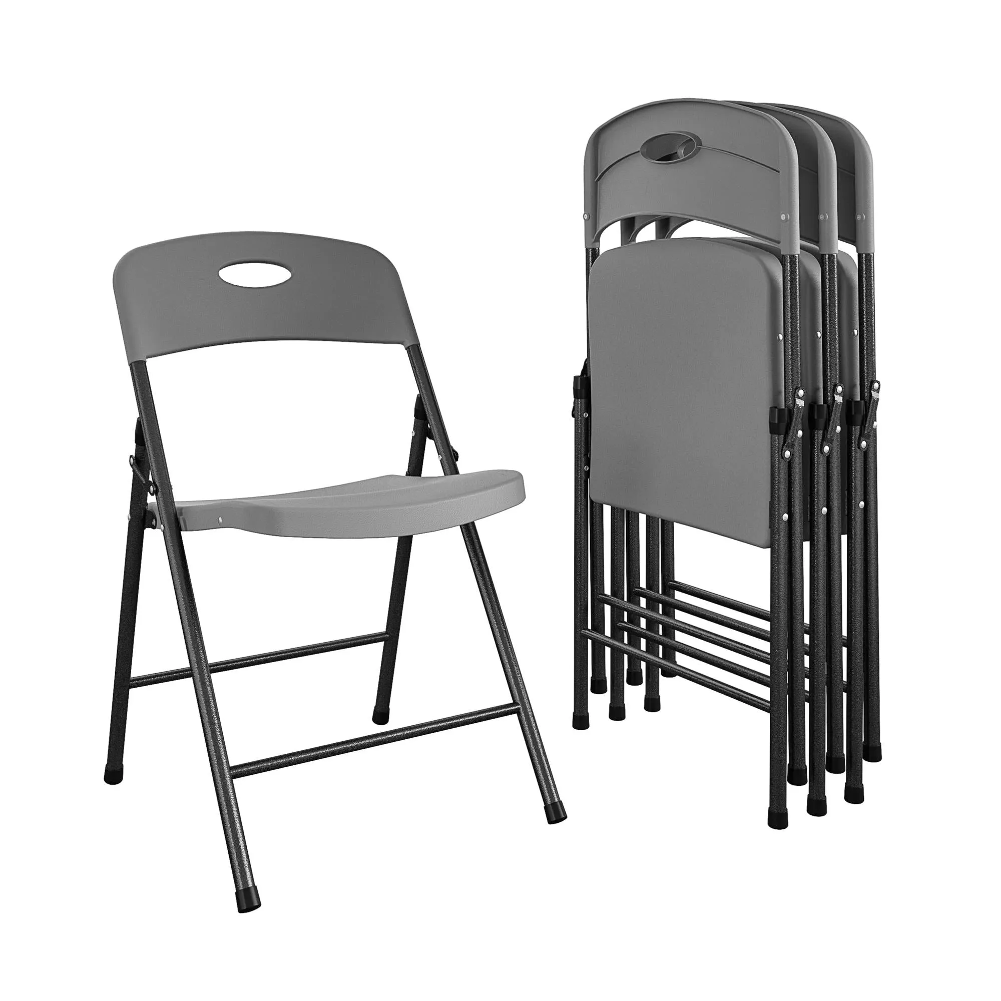 Solid Resin Plastic Folding Chair