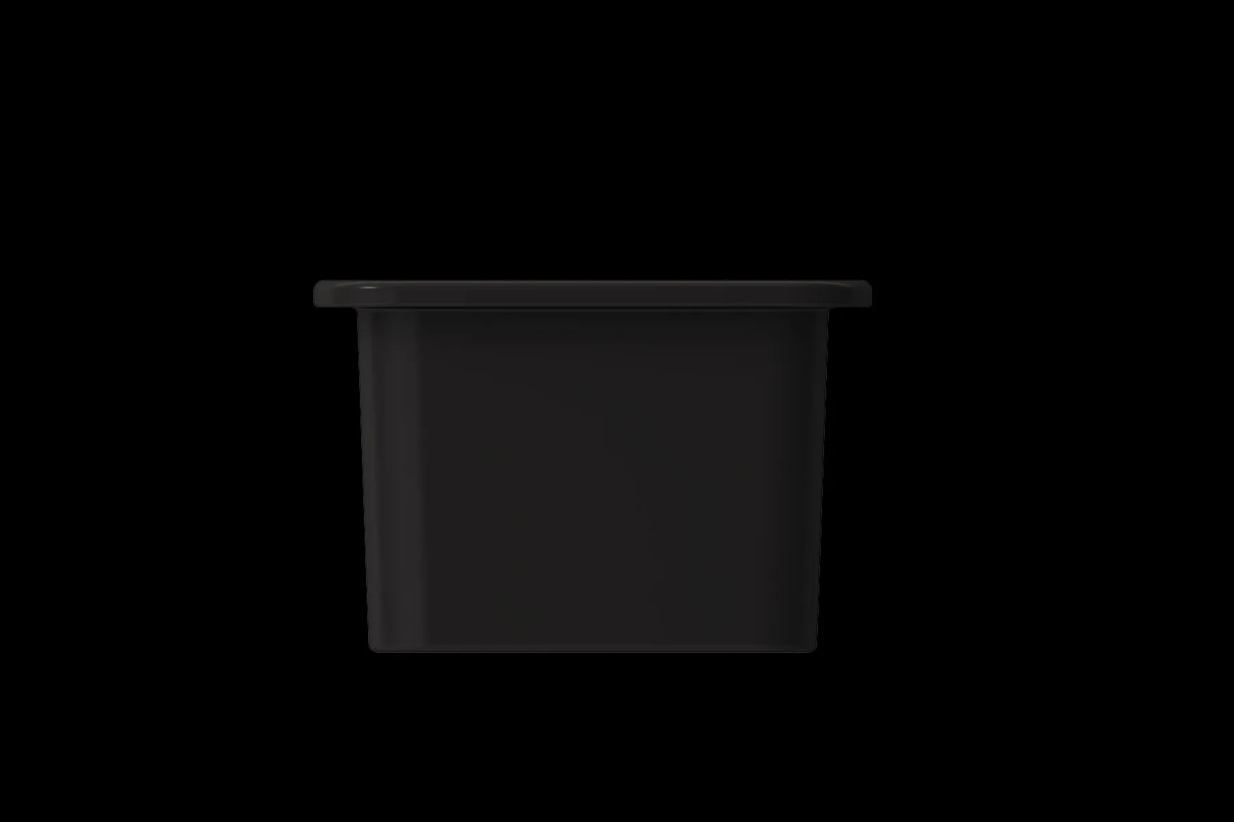 Sotto 12" x 18" x 8" Single-Basin Undermount Kitchen Sink in Matte Black