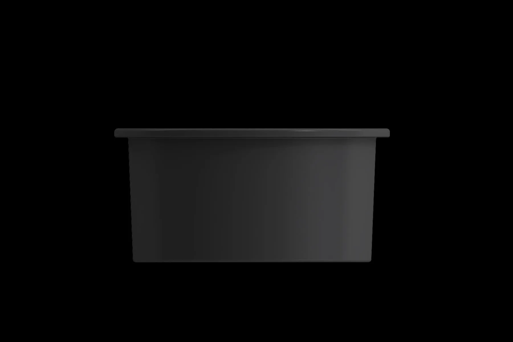 Sotto 18.5" x 18.5" x 9" Single-Basin Undermount Kitchen Sink in Matte Dark Gray