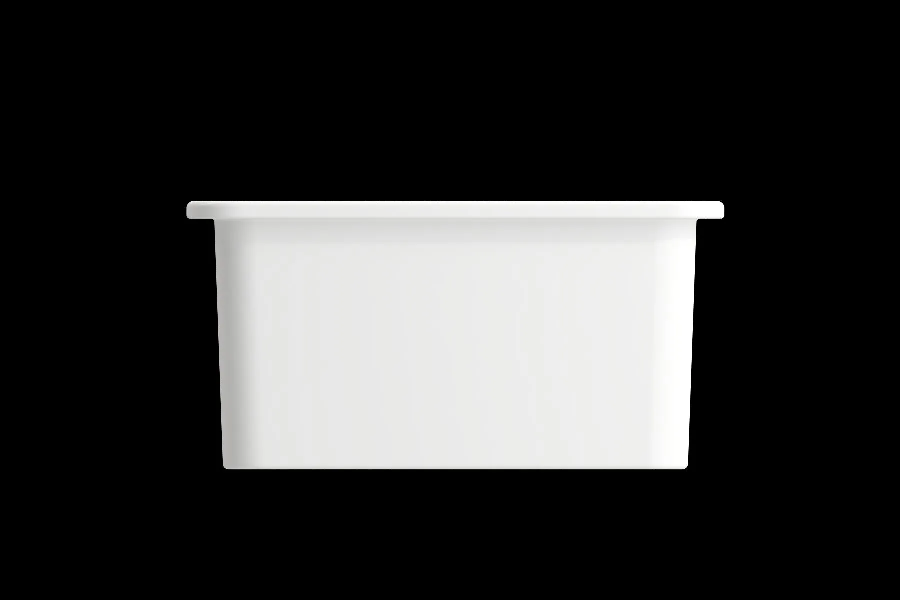 Sotto 18" x 18" x 8" Single-Basin Undermount Kitchen Sink in Matte White