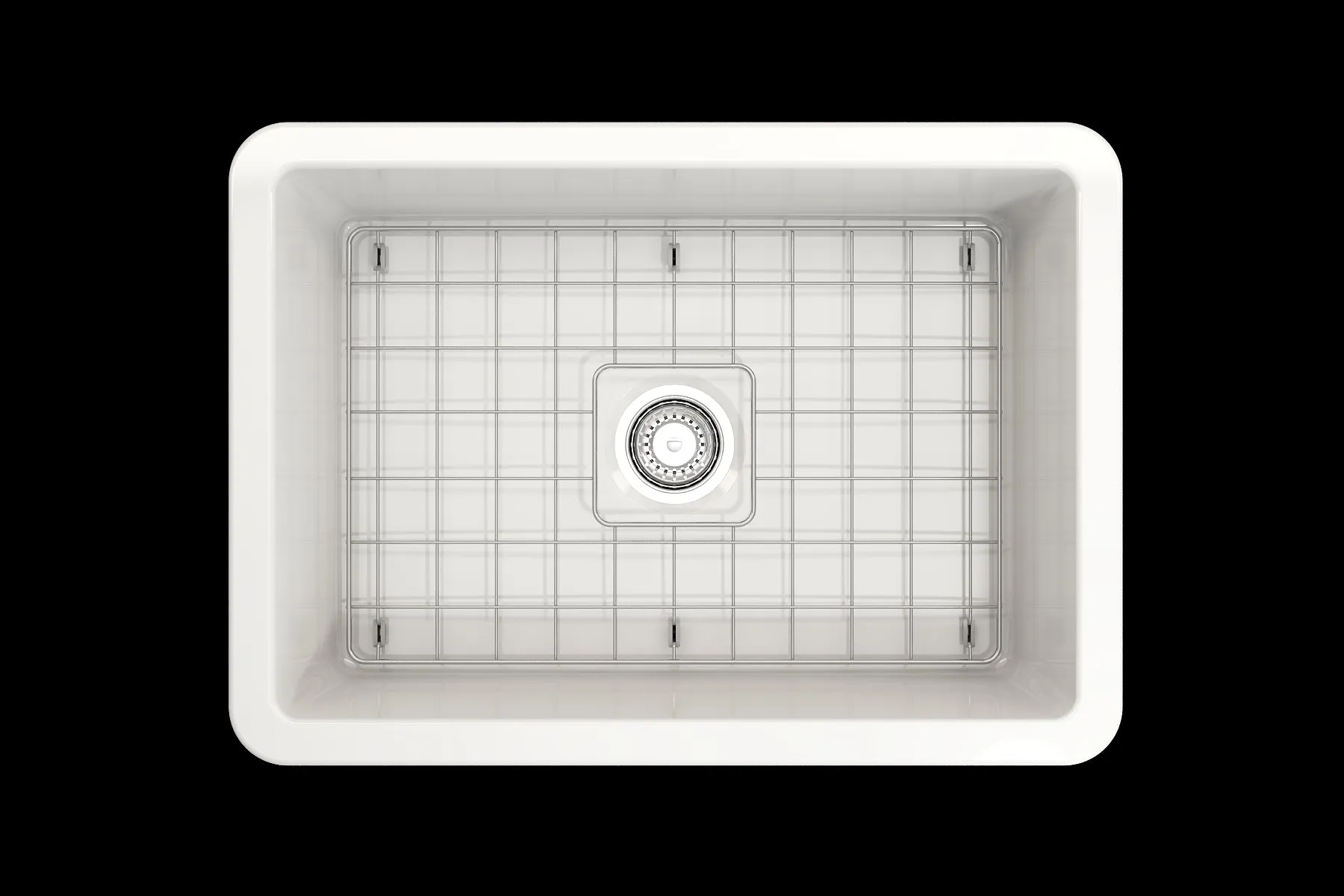 Sotto 26.75" x 19" x 10" Single-Basin Undermount Kitchen Sink in White