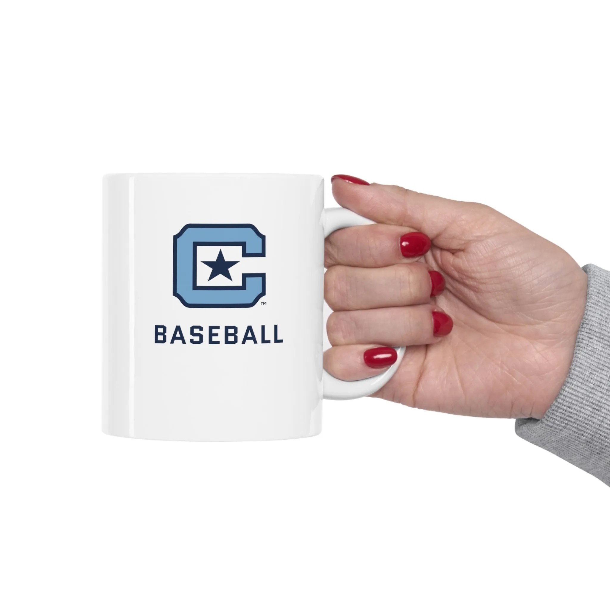 The Citadel Block C Logo, Sports Baseball, Ceramic Coffee Mug 11oz