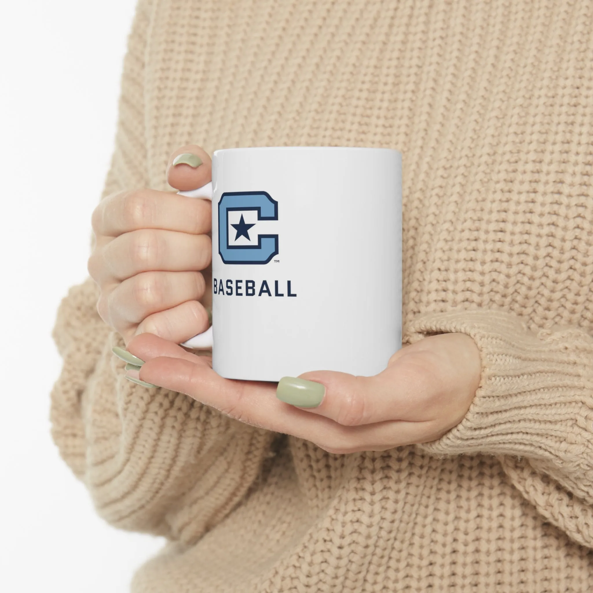 The Citadel Block C Logo, Sports Baseball, Ceramic Coffee Mug 11oz