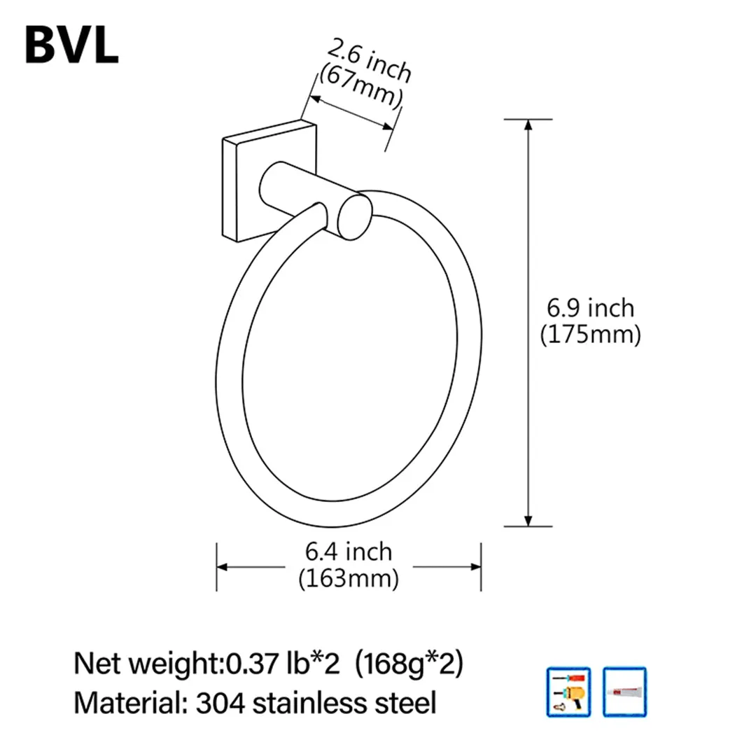 Towel Ring Self Adhesive - Hand Towel Holder