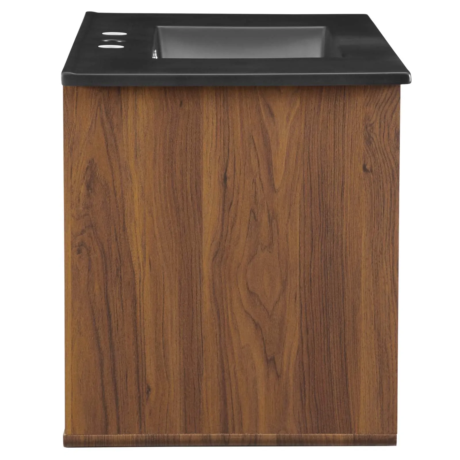 Transmit 36" Wall-Mount Bathroom Vanity Walnut Black EEI-5393-WAL-BLK