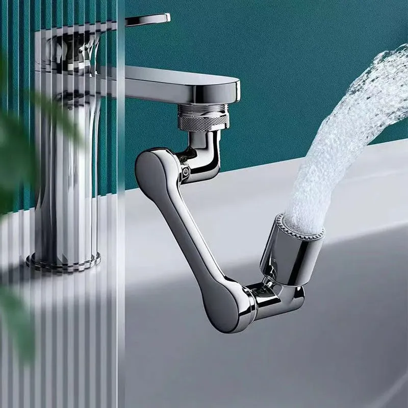 Universal 1080 Degree Rotating Faucet with Toilet Splash Guard